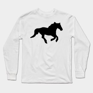 Galloping horse shadow Long Sleeve T-Shirt